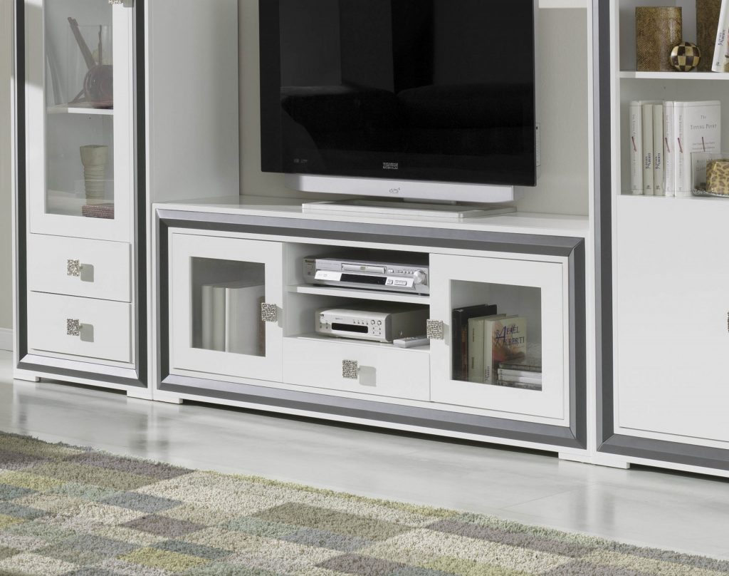 Mueble TV Colonial 2 puertas Blanco Florencia