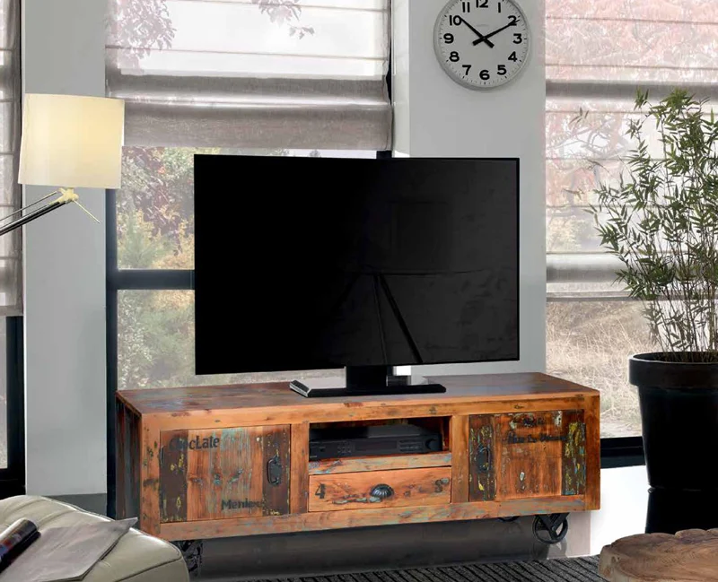 Mueble TV  Madera  Reciclada Modelo 6295