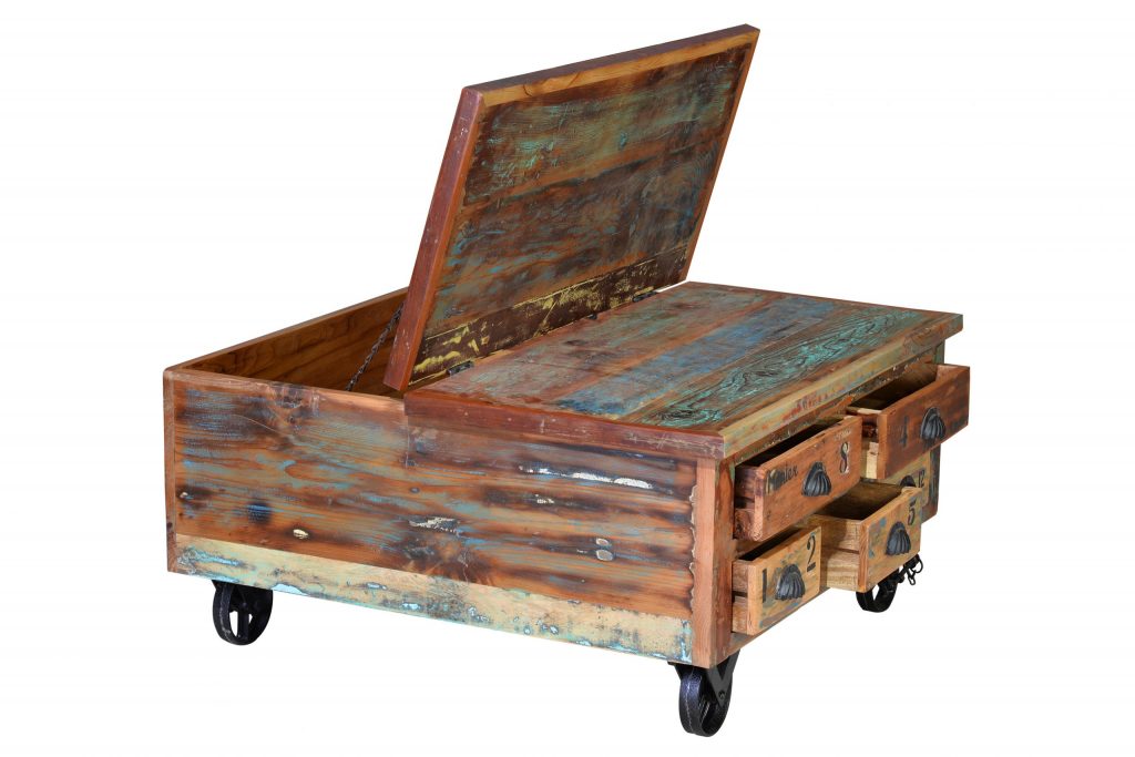 Mesa centro madera Reciclada Modelo 6300 - Imagen 3