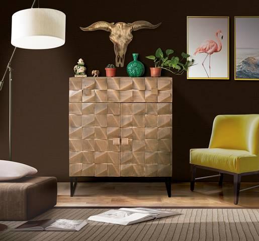 Vitrina Madera y Cobre Modelo 6724