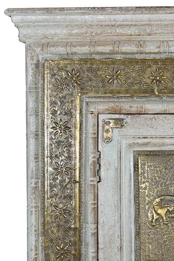 Alternative view of Armario Madera de Mango y Bronce Modelo 6483