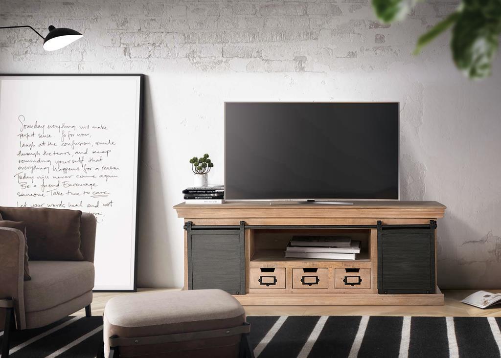 Mueble TV  Madera  Industrial  Modelo 6090