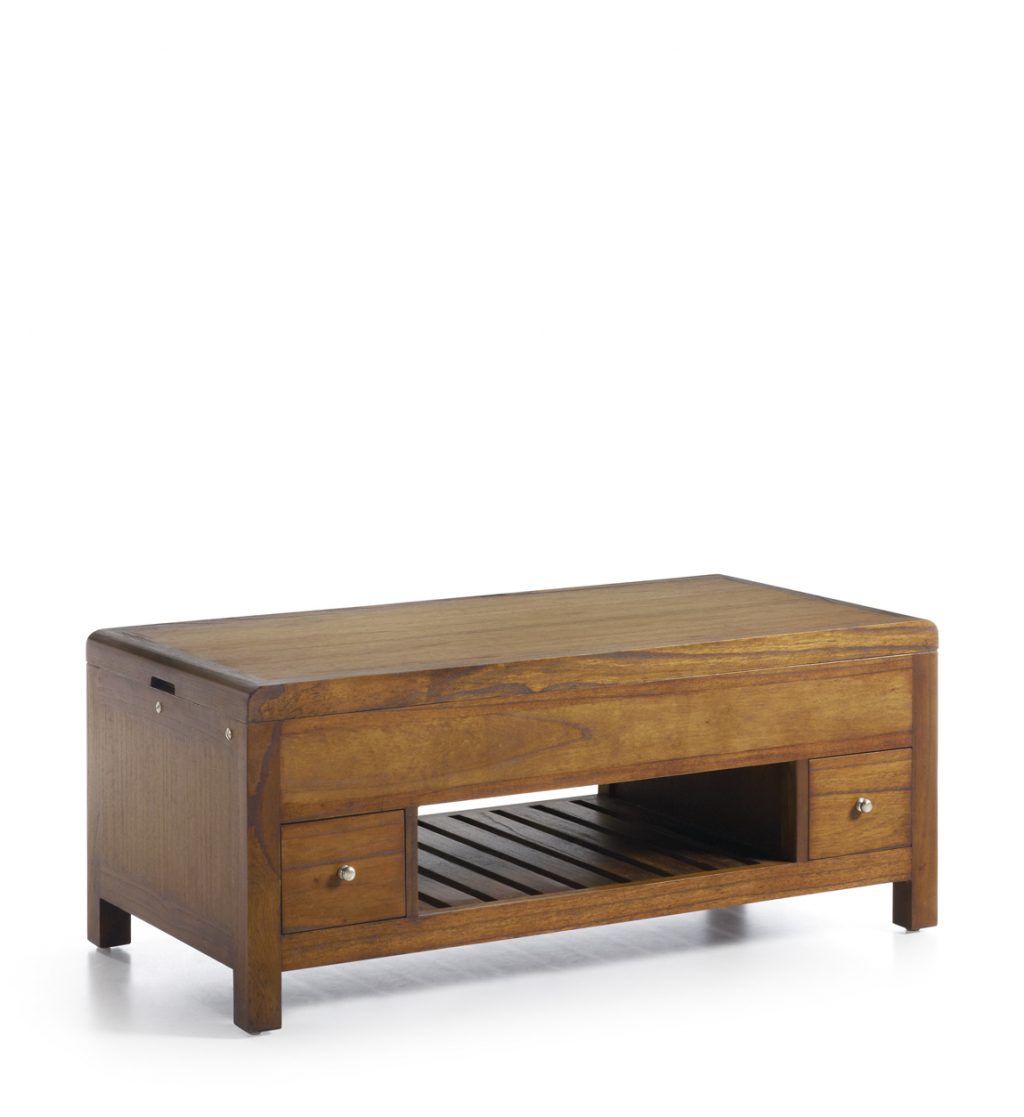 Mesa Centro Elevable Estilo Colonial  Moycor,  Colección  Flash  301559