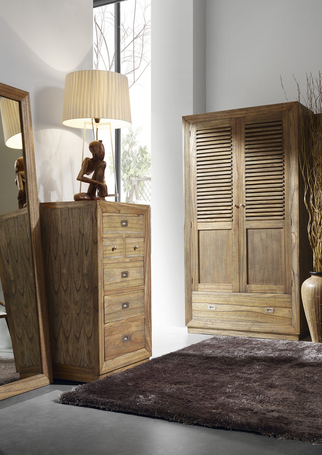 Armario Estilo Colonial  Moycor,  Colección  Merapi  Marco Polo 303043 - Imagen 2