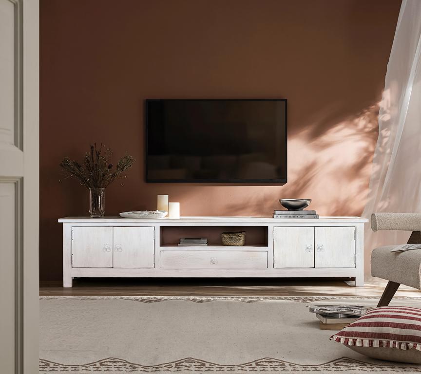 Mueble Tv  Madera Maciza Modelo 6560