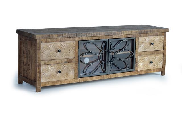 Mueble Tv  Madera Maciza Modelo 1282