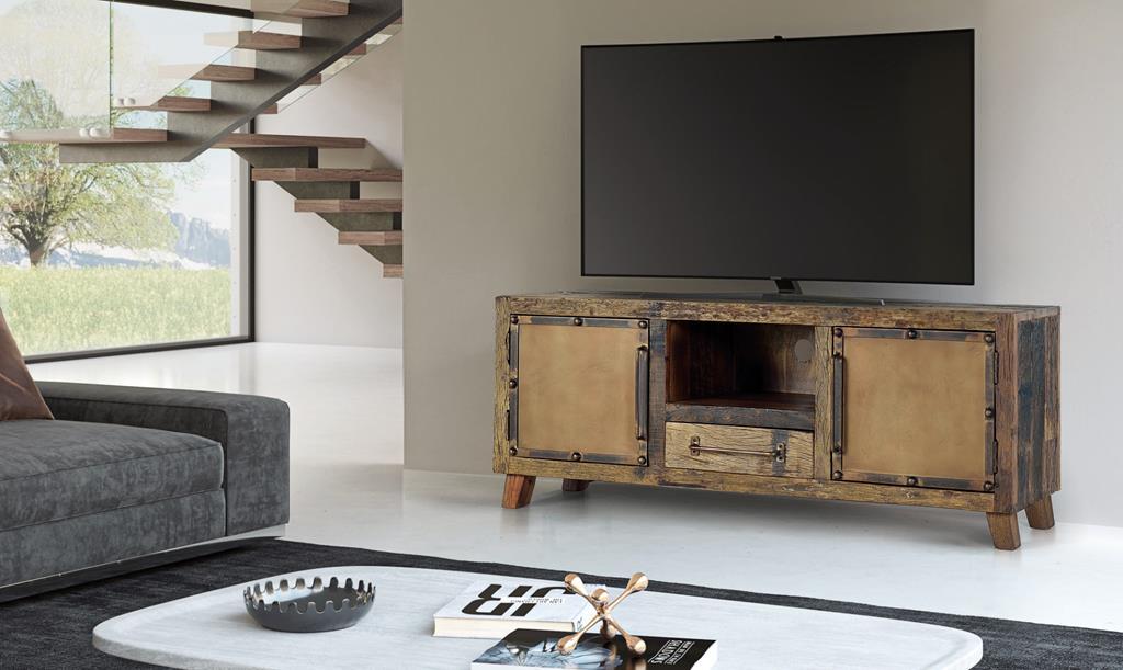Mueble Tv  Madera Maciza Modelo 1368