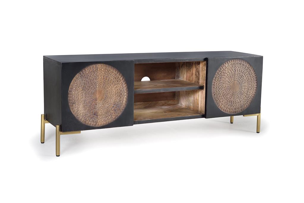Mueble Tv  Madera Maciza Modelo 1383