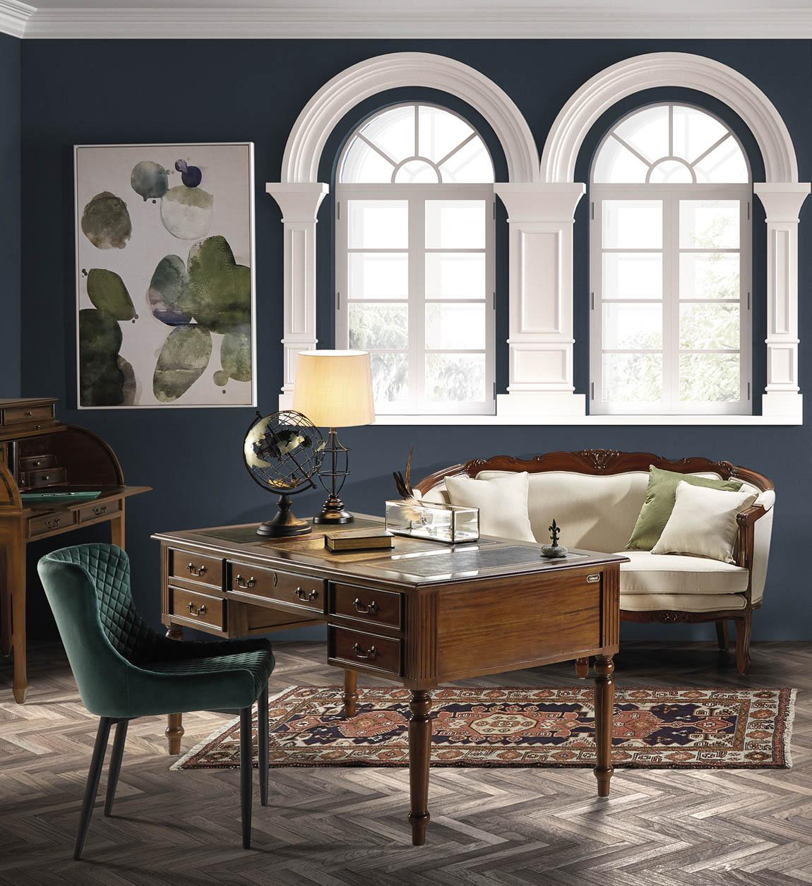 Moycor - Escritorio Vintage Victorian 5 Cajones - Imagen 2