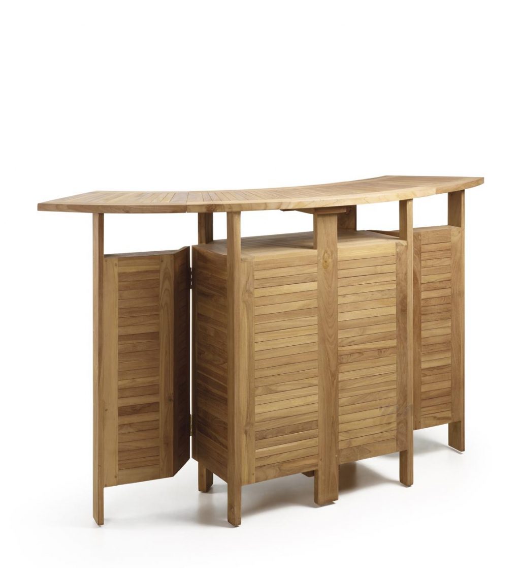 Moycor - Mueble Bar Jardín 2 Alas Plegable