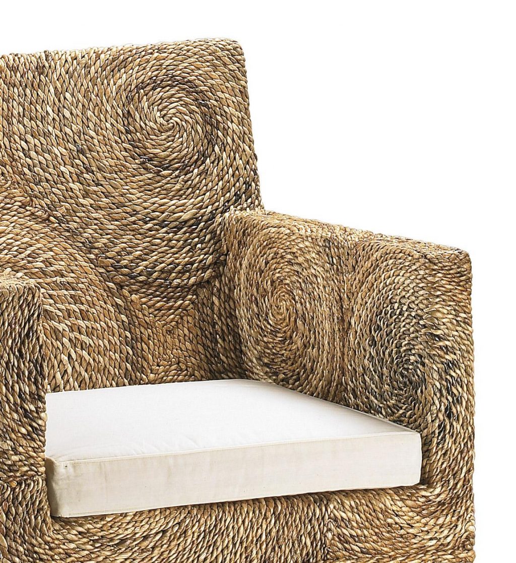 Sillón Rattan Banana Circulos Con Cojin  Modelo 24374 - Imagen 2