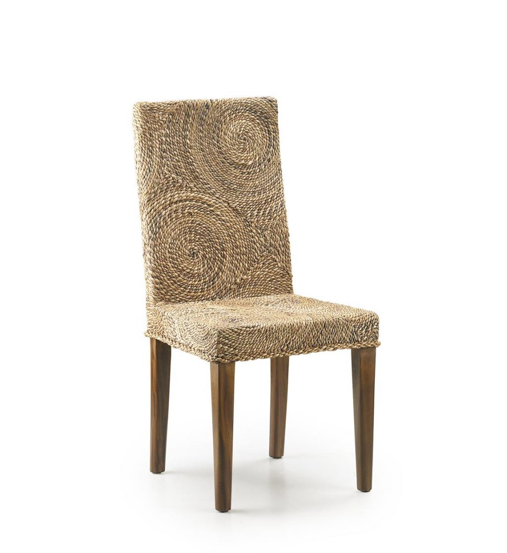 Silla Rattan Banana Circulos  Modelo 24375