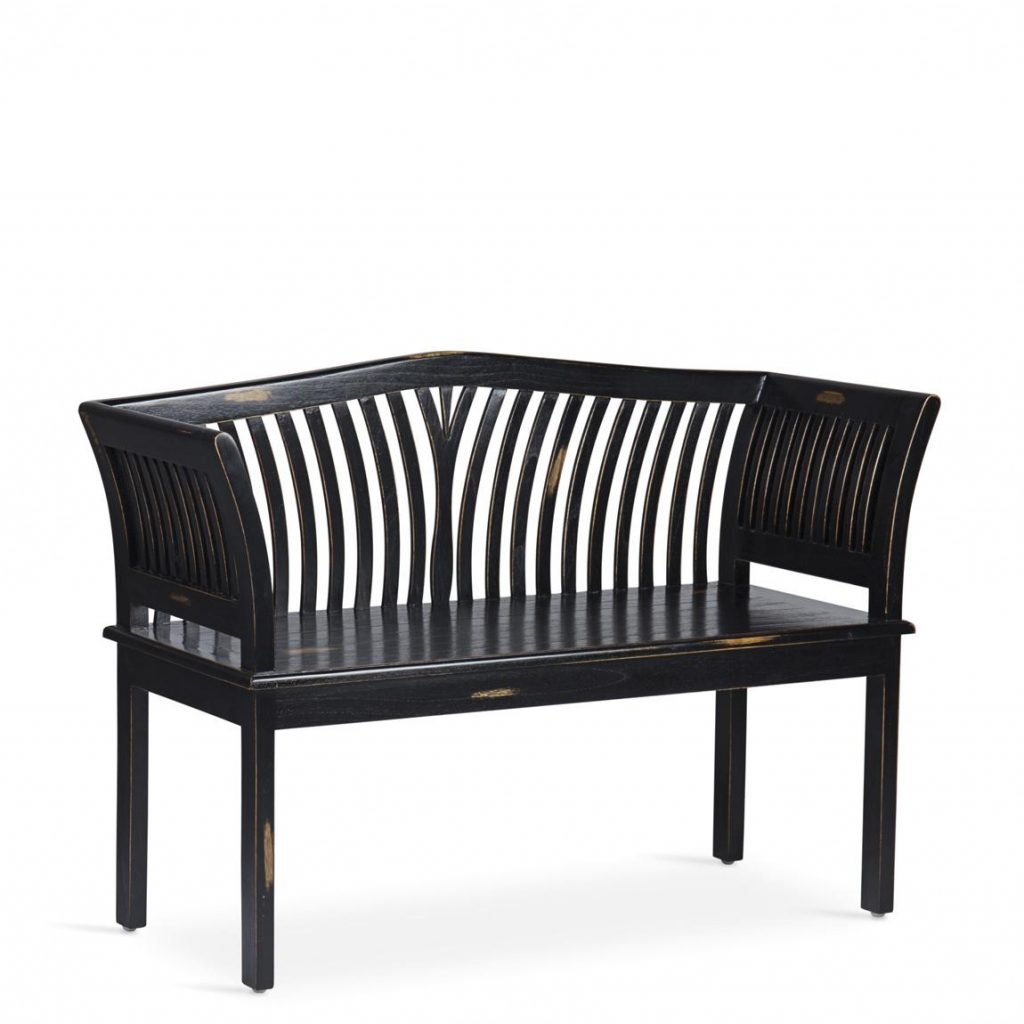 Banco Kartini Negro 2 Plazas  39005N