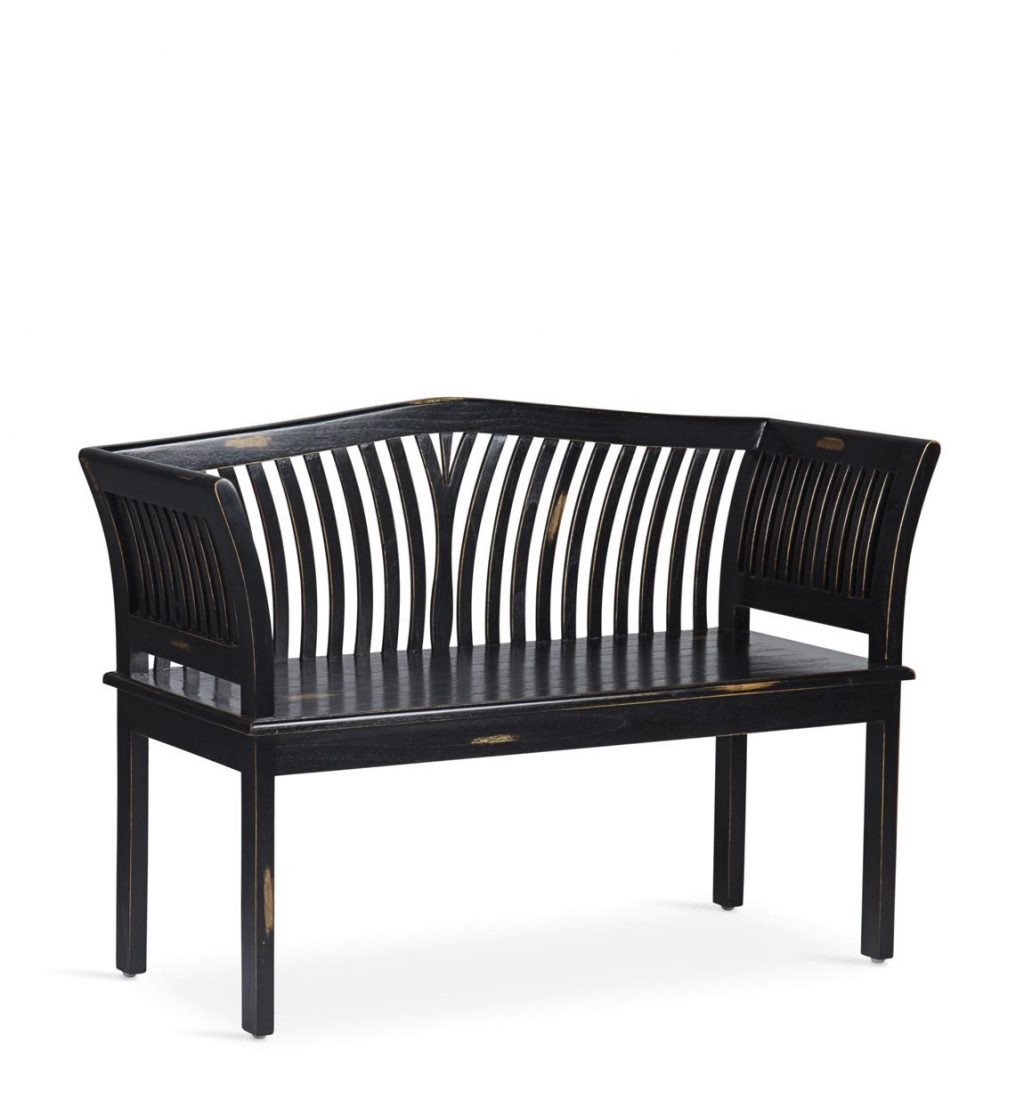 Banco Kartini Negro 2 Plazas  39005N