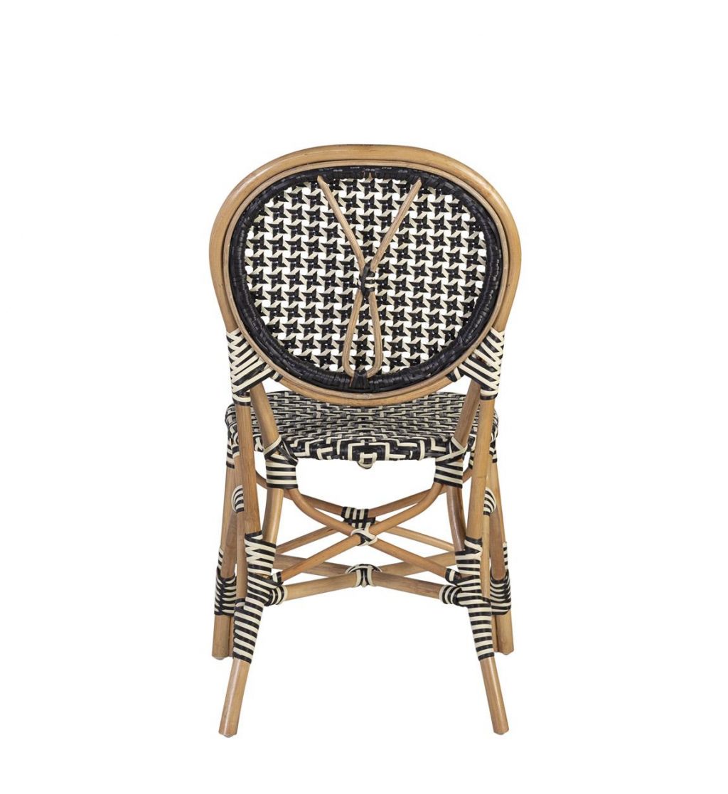 Silla Rattan Bistro Negra Modelo 645300 - Imagen 5