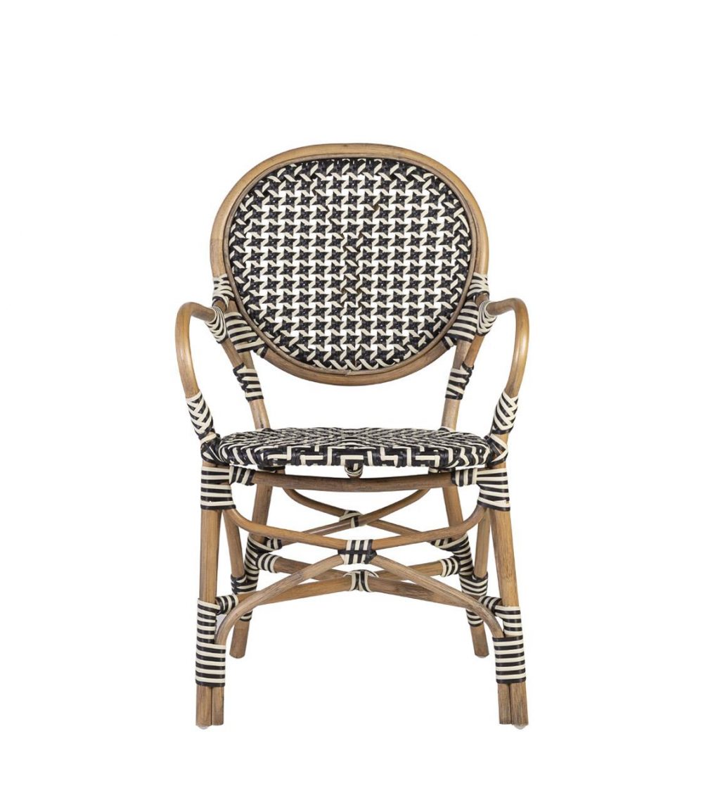 Sillón Rattan Bistro Negro Modelo 645301 - Imagen 3