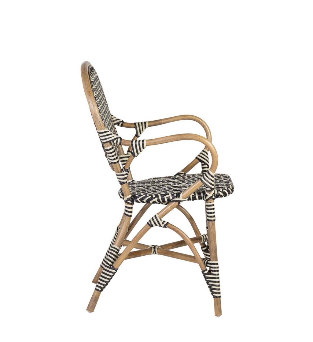 Sillón Rattan Bistro Negro Modelo 645301 - Imagen 4