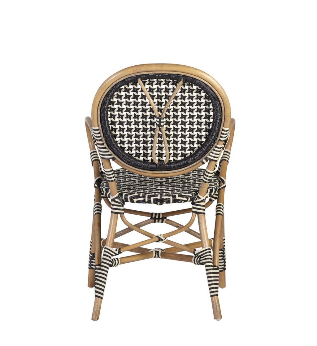 Sillón Rattan Bistro Negro Modelo 645301 - Imagen 5
