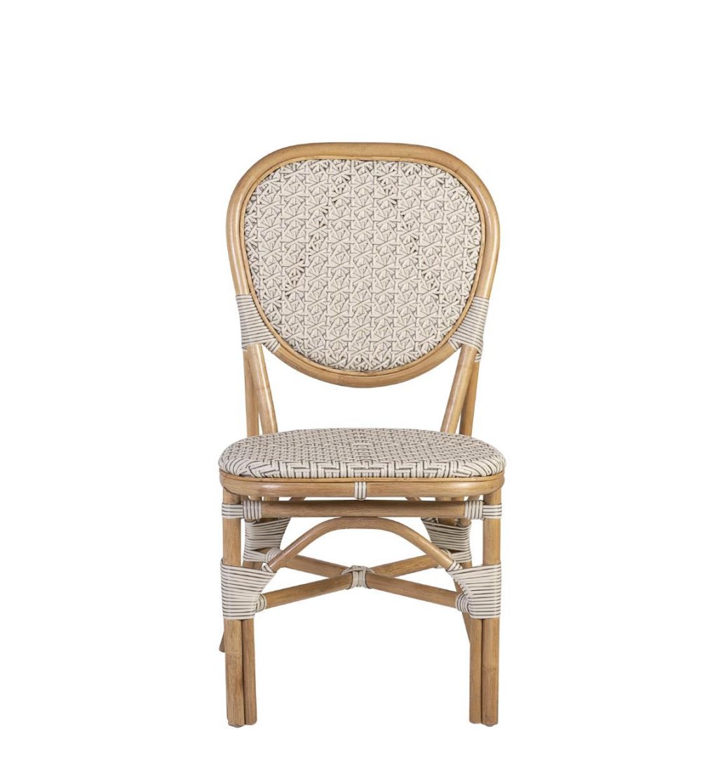 Silla Rattan Bistro Blanca Modelo 646100 - Imagen 2