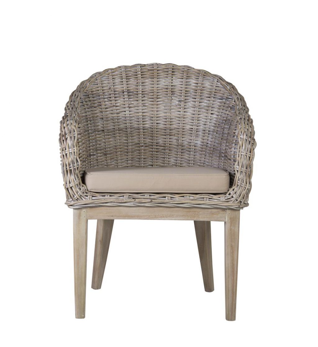Sillón Rattan Blanqueado Con Argolla Modelo 694010 - Imagen 7