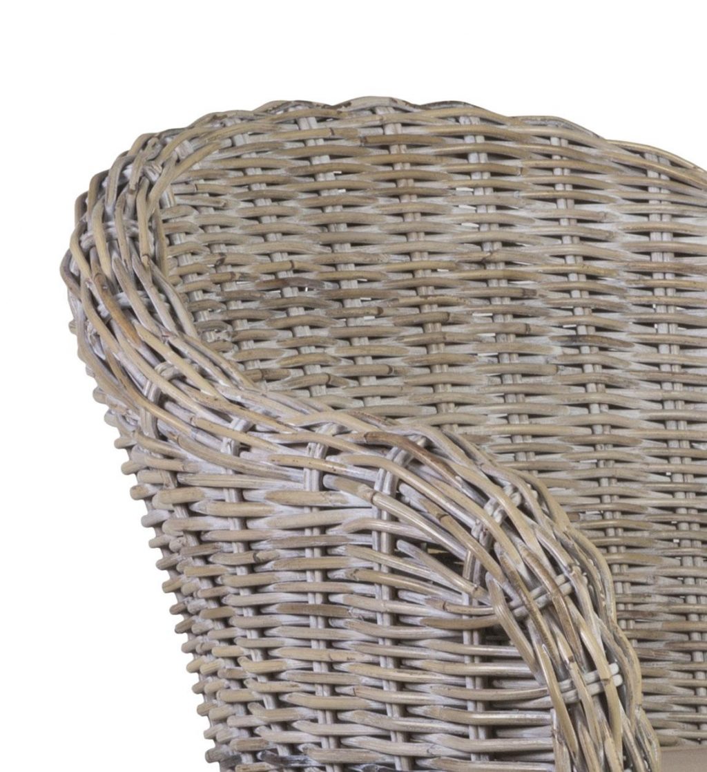 Sillón Rattan Blanqueado Con Argolla Modelo 694010 - Imagen 6