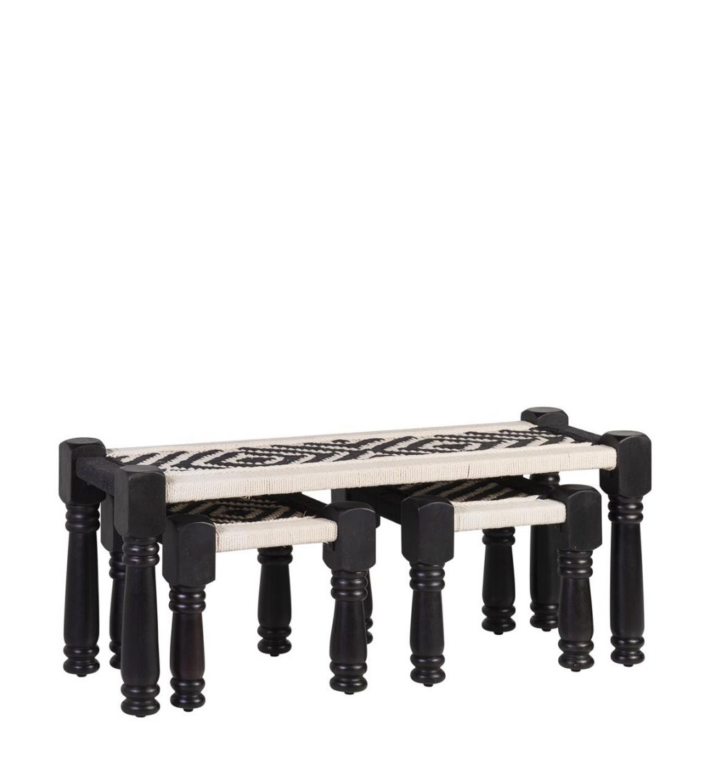 Taburete Macramé con 2 Stools  710755 - Imagen 6