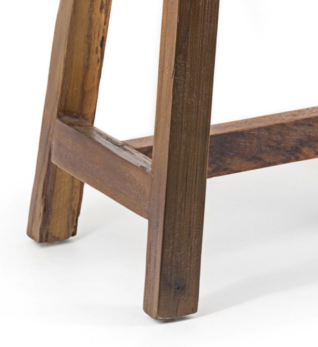 Taburete Rectangular Teka Reciclada 713011 - Imagen 3