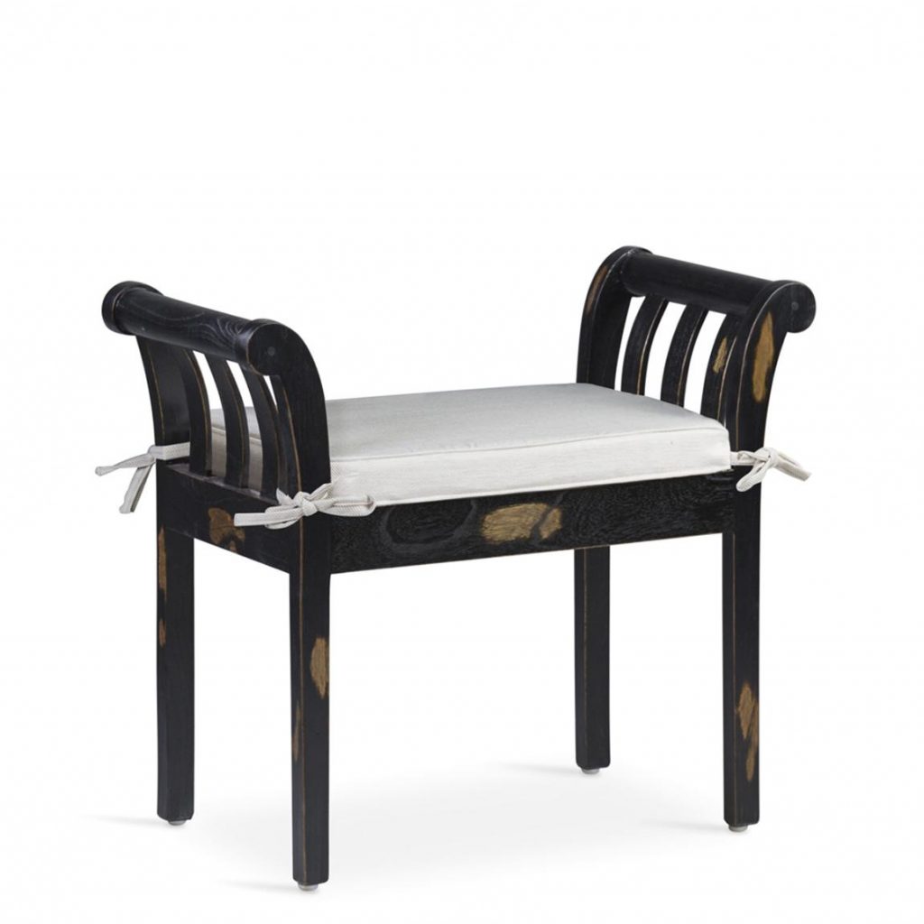 Banqueta Kipas Negra con Cojín  866011N