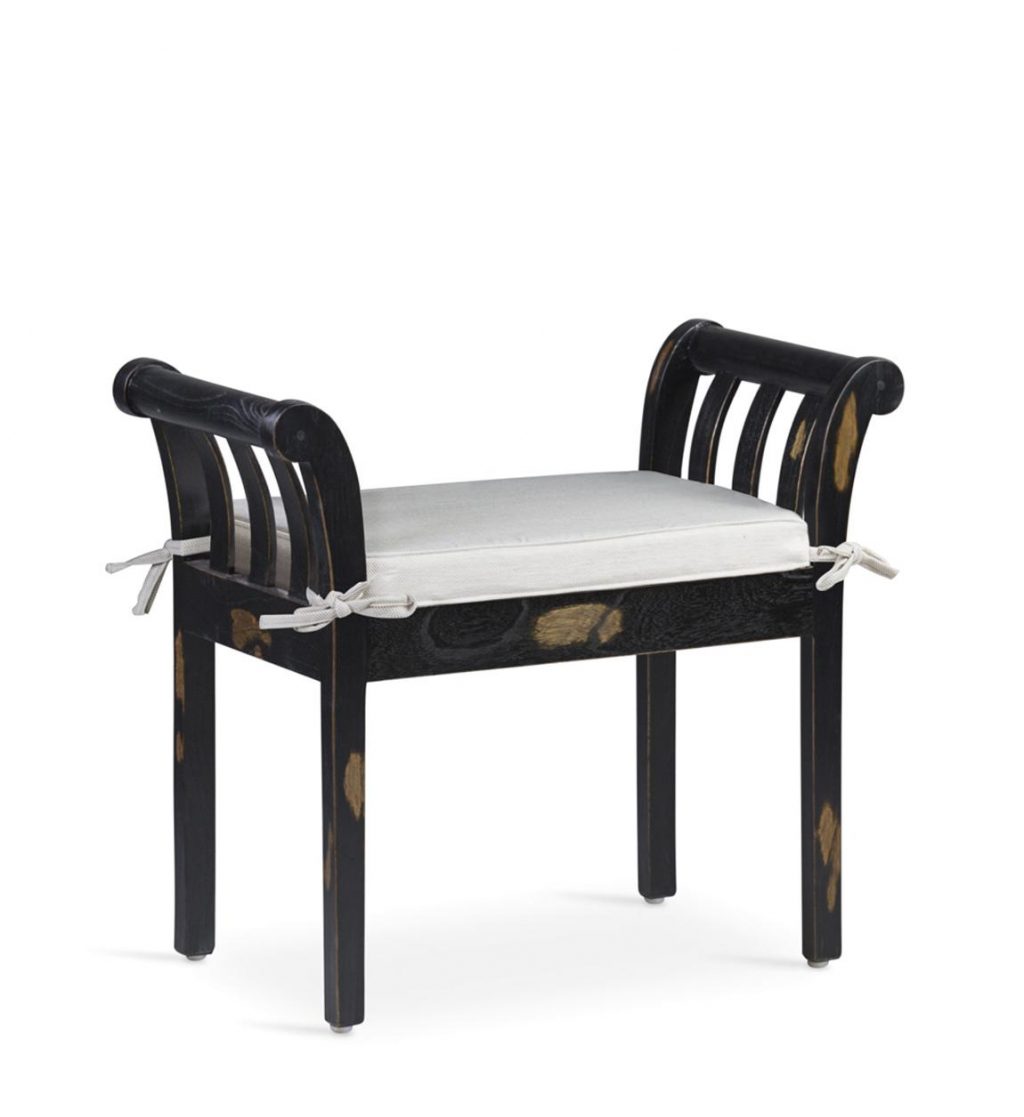 Banqueta Kipas Negra con Cojín  866011N
