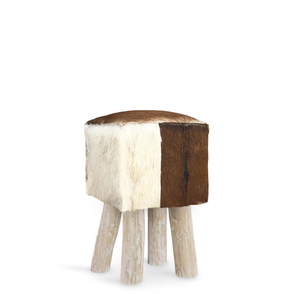 Taburete Piel Cuadrado 9490102