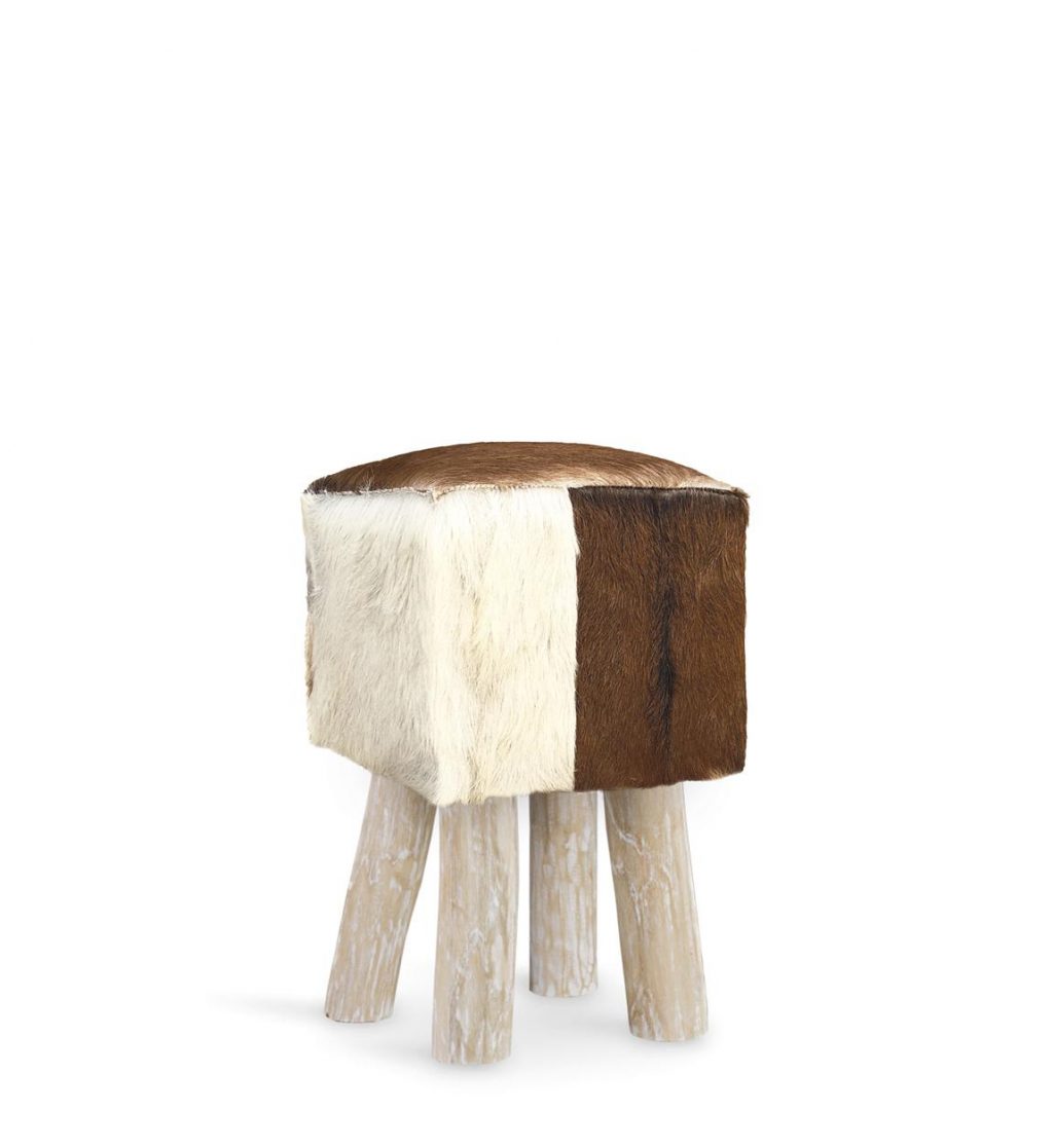Taburete Piel Cuadrado 9490102