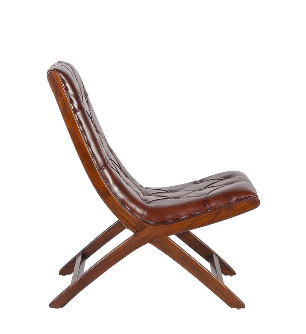 Sillón Bajo Piel Estilo Colonial Moycor 992300 - Imagen 5