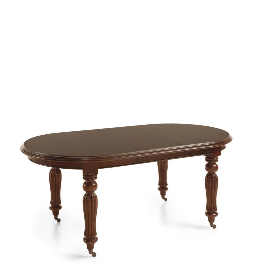 Mesa Vintage Ovalada Victorian con Ruedas  143107