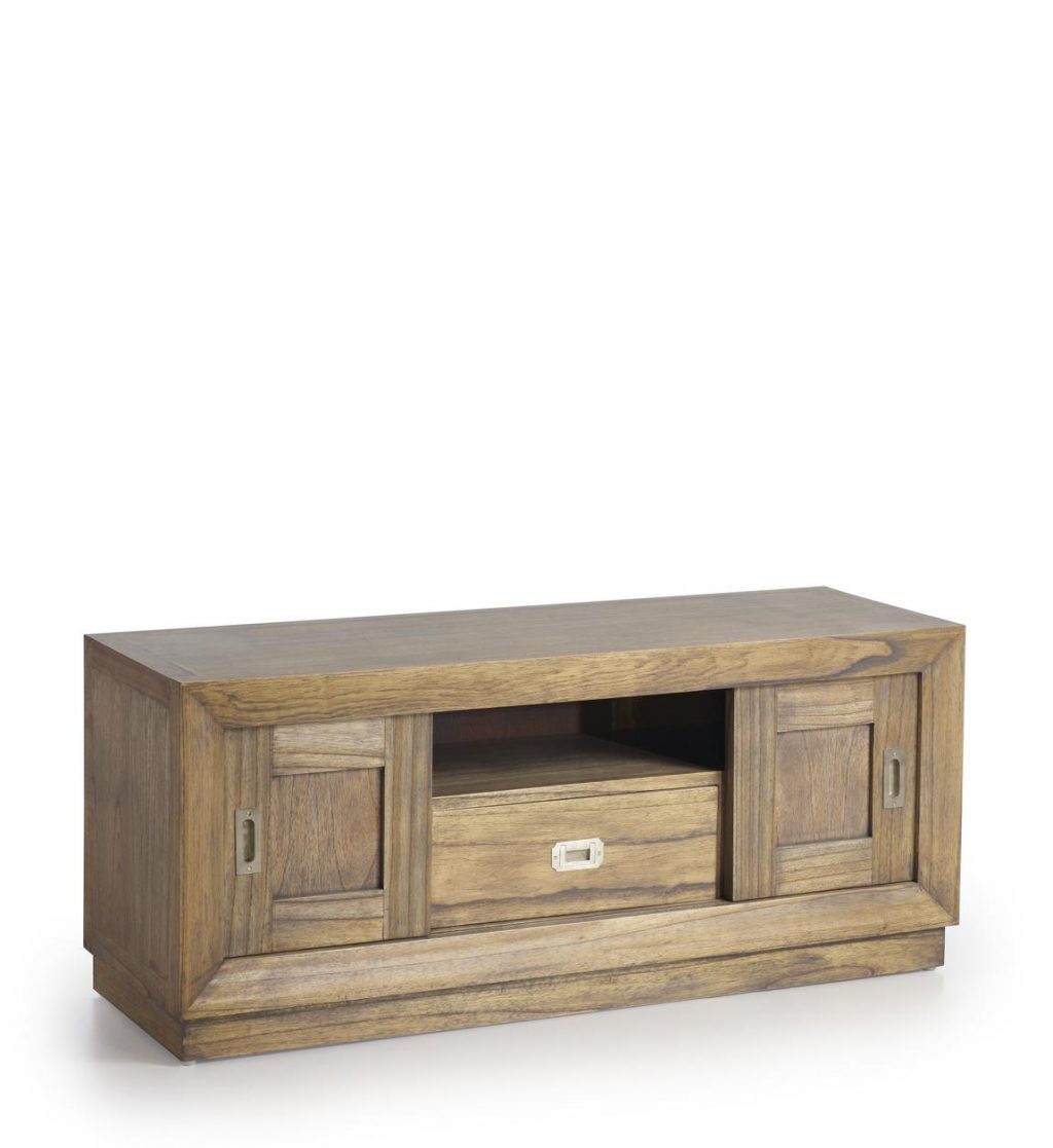 Mueble Tv 120 cm Merapi 1 Cajón 2 Puertas Correderas  303035