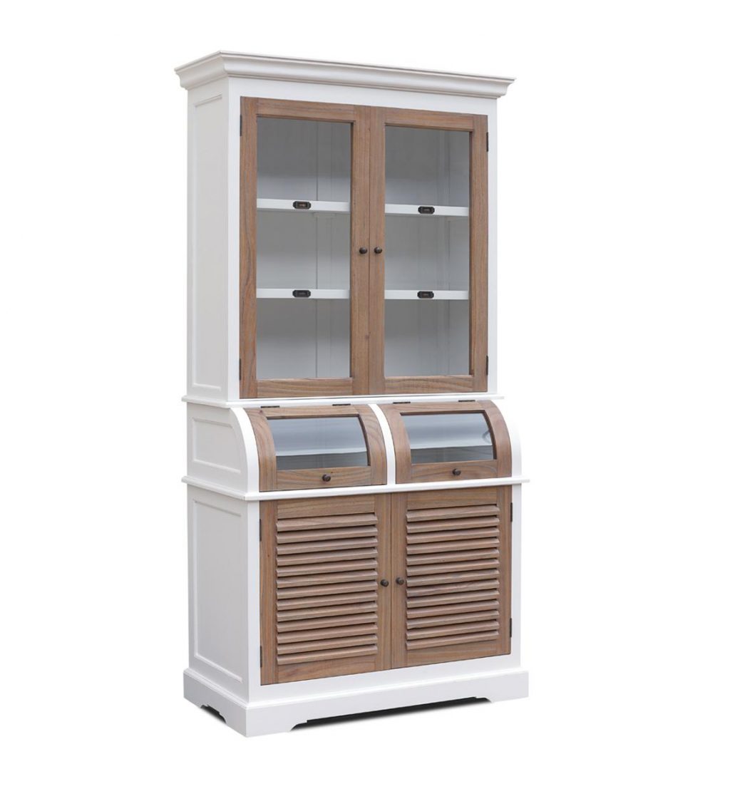 Vitrina Combinada Blanca 6 Puertas  330001