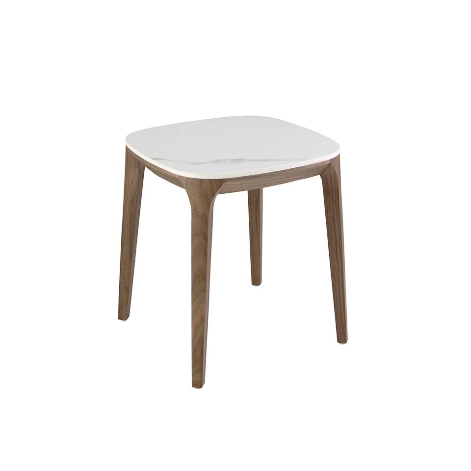 Angel Cerdá – Mesa Rincón de Diseño Madera Nogal - Porcelánico 2133