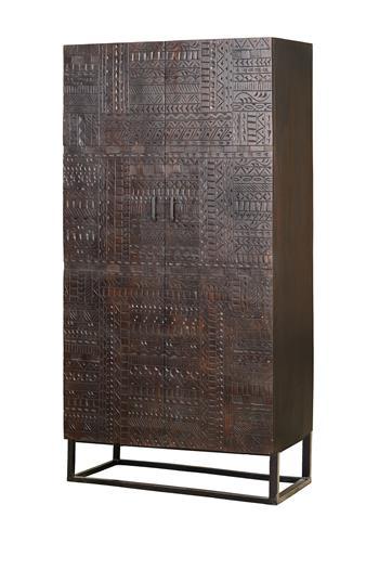 Armario de  Madera de Mango Tallado 6872