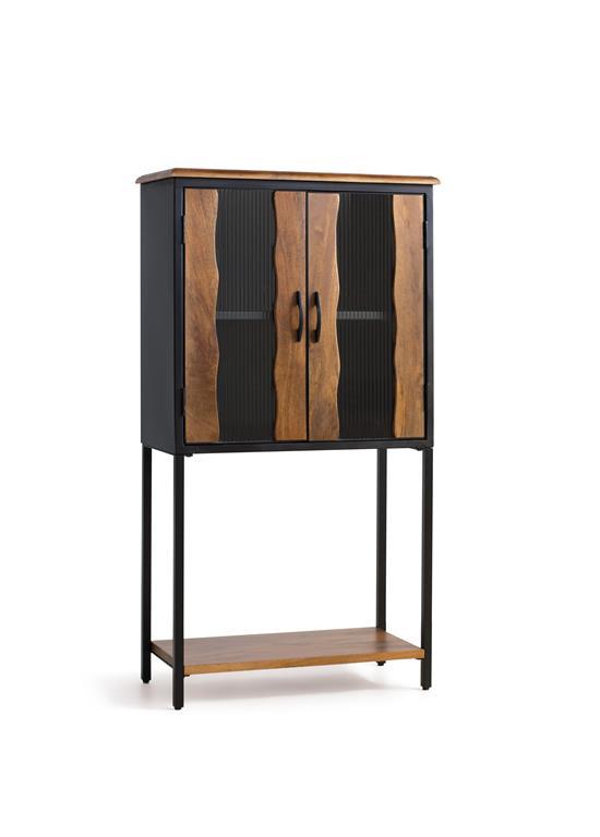 Vitrina Estilo Industrial Madera Mango y Metal Modelo 1425