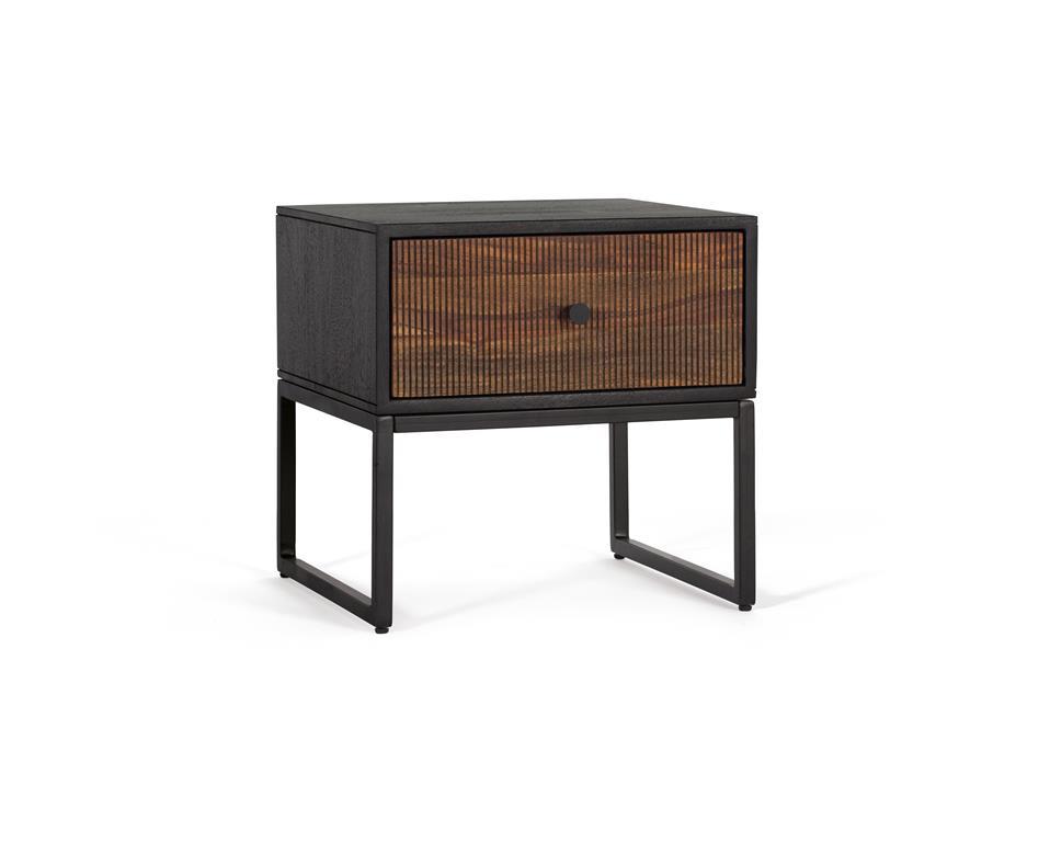 Mesita de Madera Mango y Metal Modelo 1477