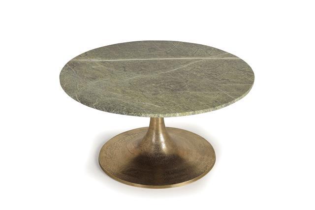Mesa Centro Mármol y Metal Modelo 1308