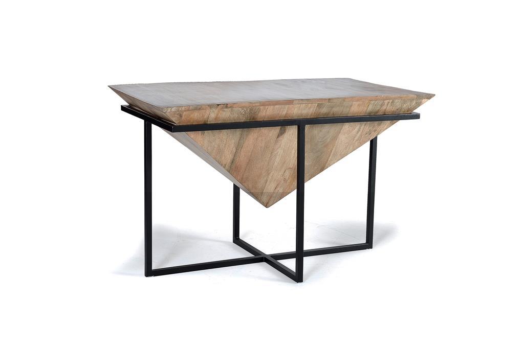 Mesa Centro Madera de Mango y Metal Modelo 1361