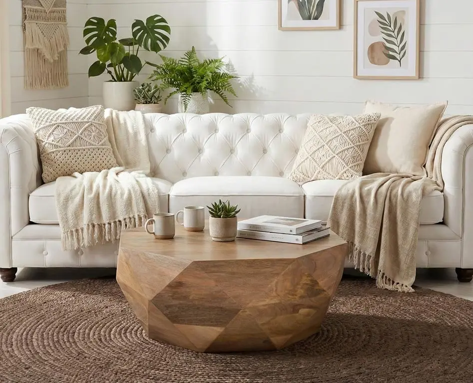 Mesa Centro Madera de Mango Modelo 1431