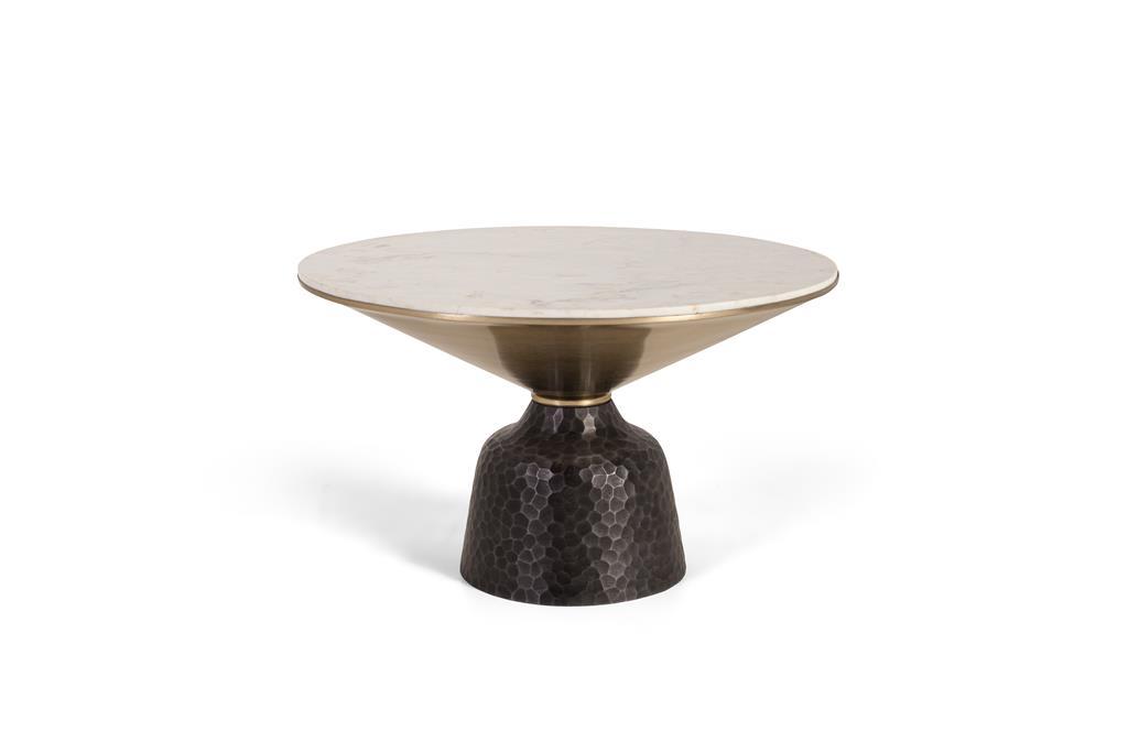 Mesa Centro Mármol y Metal Modelo 1434