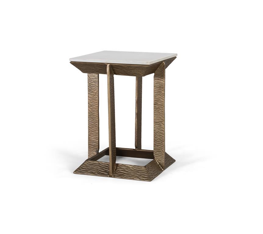 Mesa Rincón Mármol y Aluminio Modelo 1605
