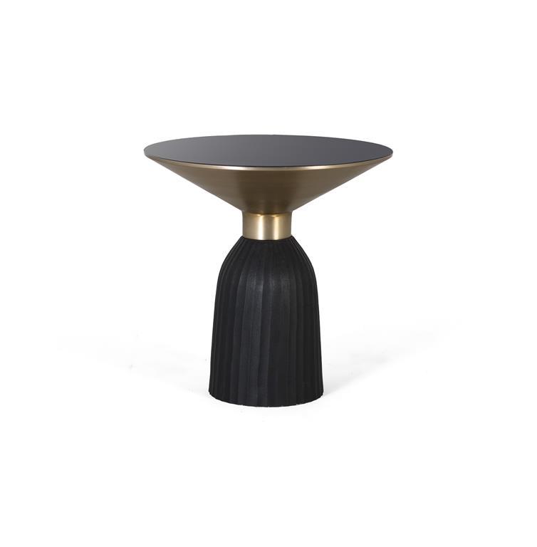 Mesa Centro Cistal Templado y Aluminio Modelo 1636