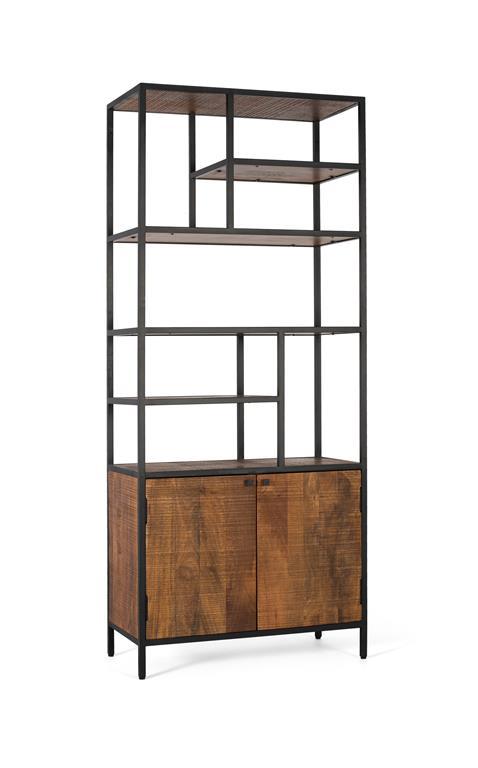 Libreria Madera Mango y Metal  Modelo 1725