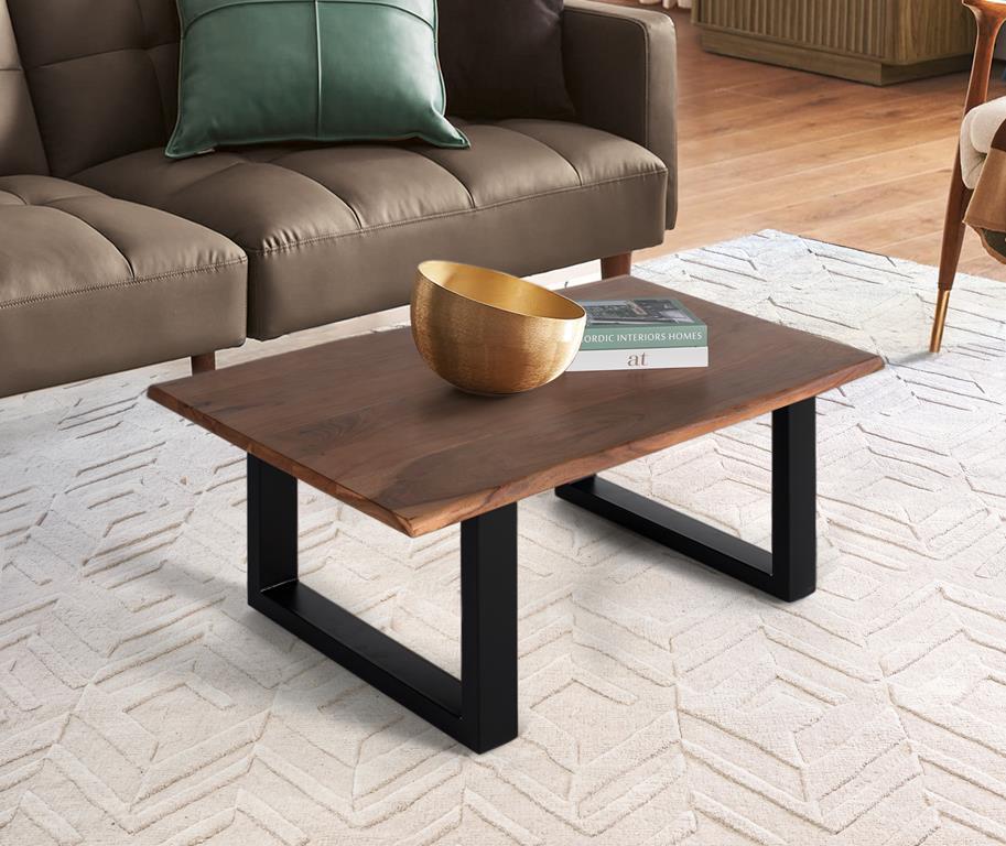 Mesa Centro Madera de Mango y Metal Modelo 1769