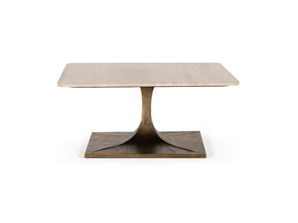 Mesa Centro Mármol y Metal Modelo 1847