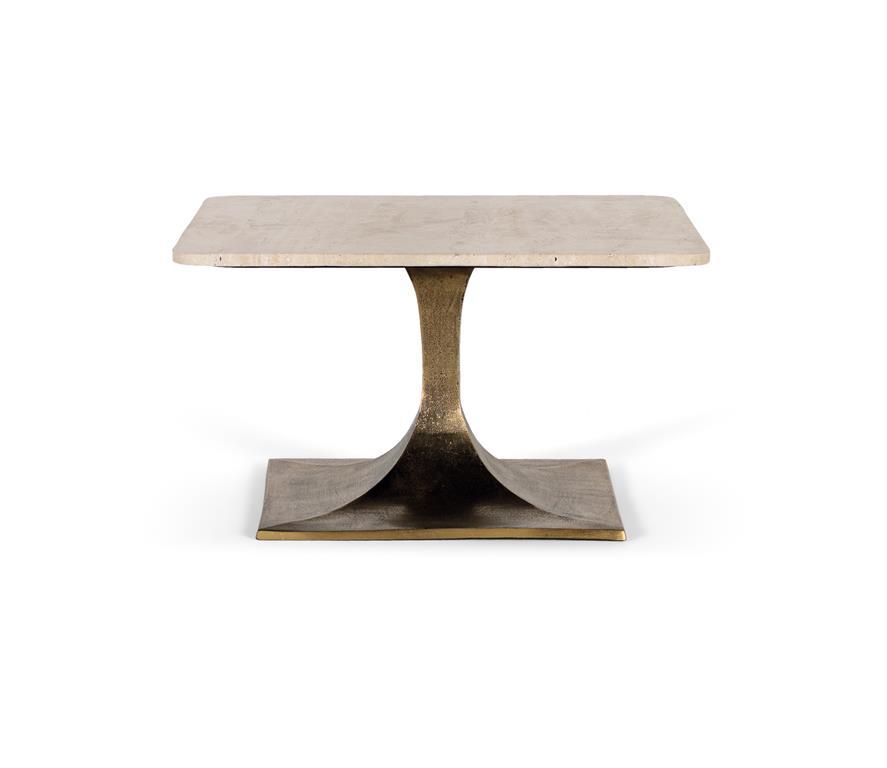 Mesa Centro Mármol y Metal Modelo 1848