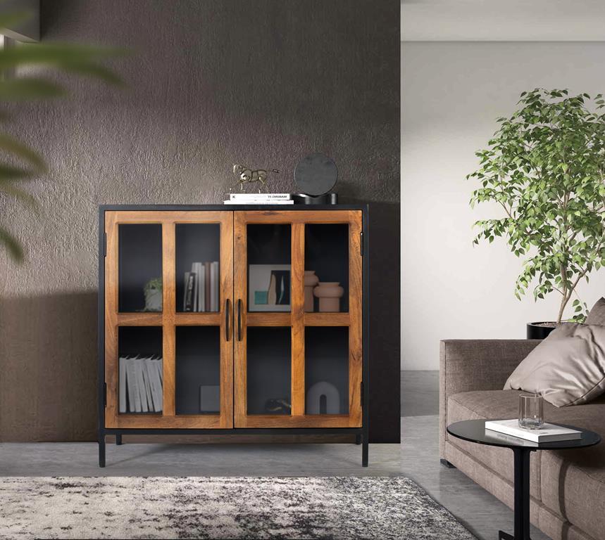 Aparador Estilo Industrial Madera Mango y Metal Modelo 1806
